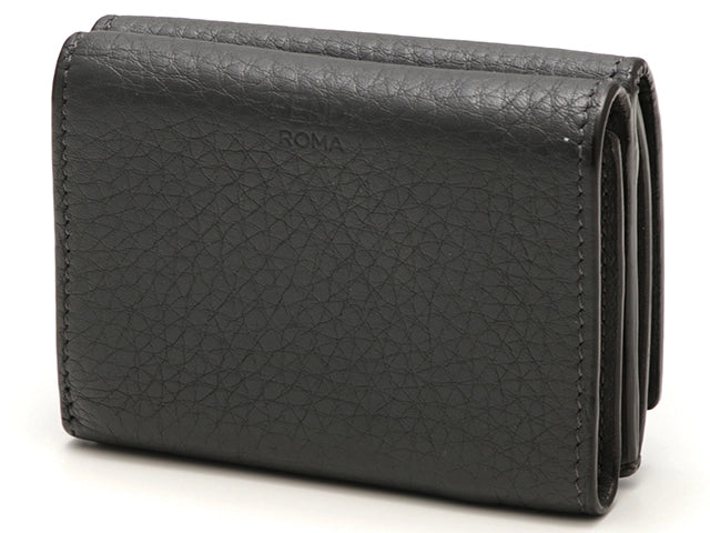 FENDI フェンディ ピーカブー コンパクトウォレット グレー レザー 2146000390173 【432】